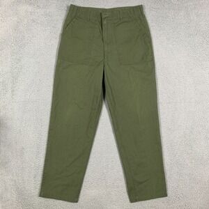 Vintage OG-507 Vietnam Pants Utility Actual 33x30 Green Military Trousers 70s